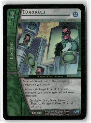 System green lantern corps - vs.,