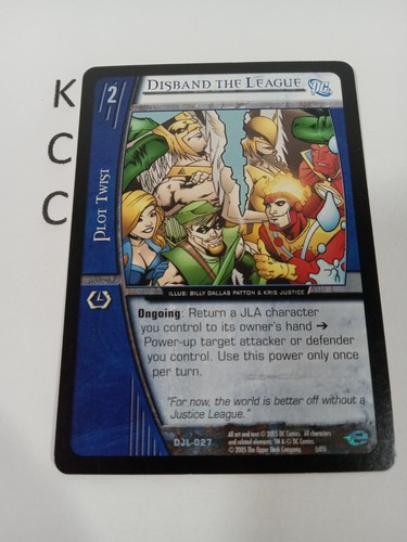 System tcg disband - vs., dc